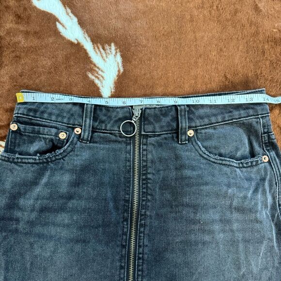 Free People Black Denim Skirt - Picture 5 of 6